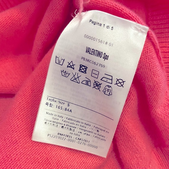 Valentino Pink is Punk Cashmere Blend Sweater - Picture 6 of 6